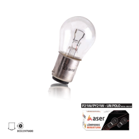 Imagem de LÂMPADA MINIATURA P21W/PY21W – DESCENTRADO
